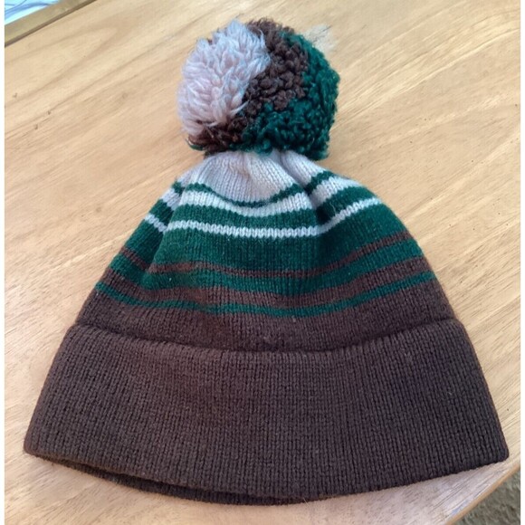 Vermont Originals Hand Crafted 100% Wool Beanie Pom Hat One Size Made in Vermont - Picture 1 of 5